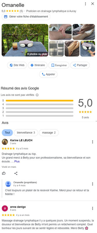 lien vers page google omanelle - avis